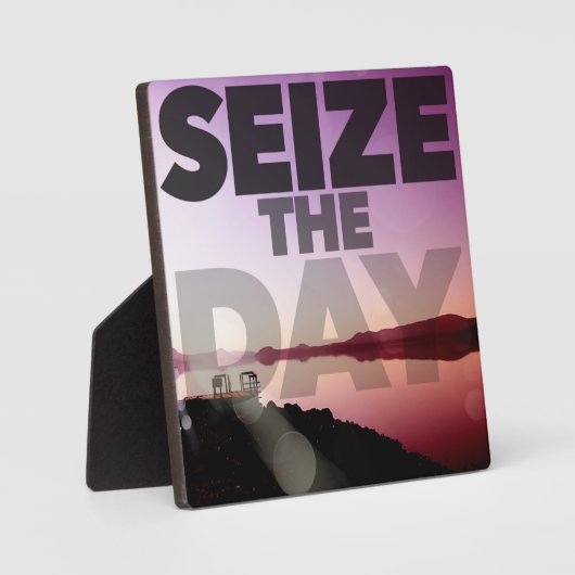 Plaque Photo Saisir Le Jour (Recto)