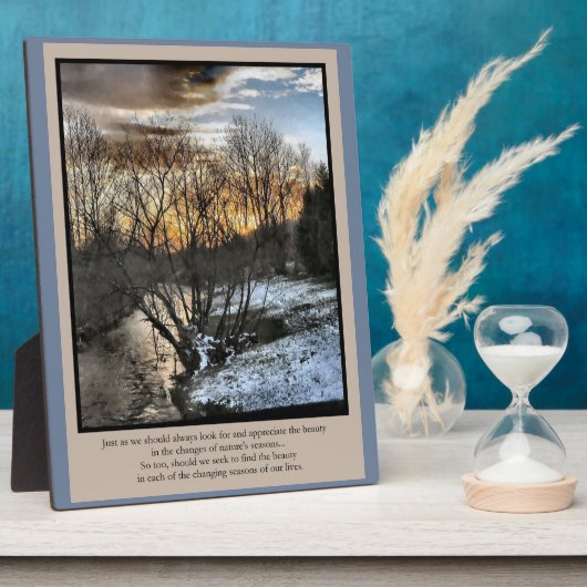 Plaque Photo Saisons de notre vie Inspirationnelle (Côté)