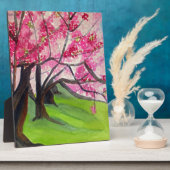 Plaque Photo Sakura art japonais de fleurs de cerisier (Côté)