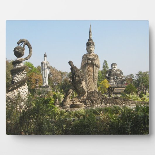 Plaque Photo Sala Keo Kou, Nong Khai, Thaïlande (Devant)