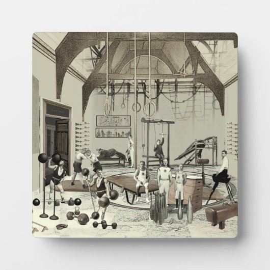 Plaque Photo Salle De Sport Victorienne (Devant)