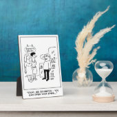 Plaque Photo Salon de beauté Surprise. Drôle (Côté)