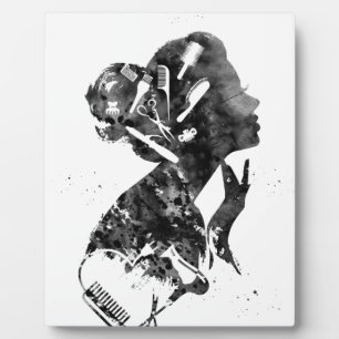 Plaque Photo Salon des cheveux