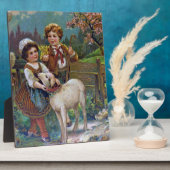 Plaque Photo Salutations de Pâques 1908 (Côté)