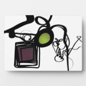 Plaque Photo Salutations de Philydion : Abstrait noir & blanc (Devant)