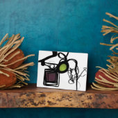 Plaque Photo Salutations de Philydion : Abstrait noir & blanc (Côté)