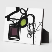 Plaque Photo Salutations de Philydion : Abstrait noir & blanc (Côté)