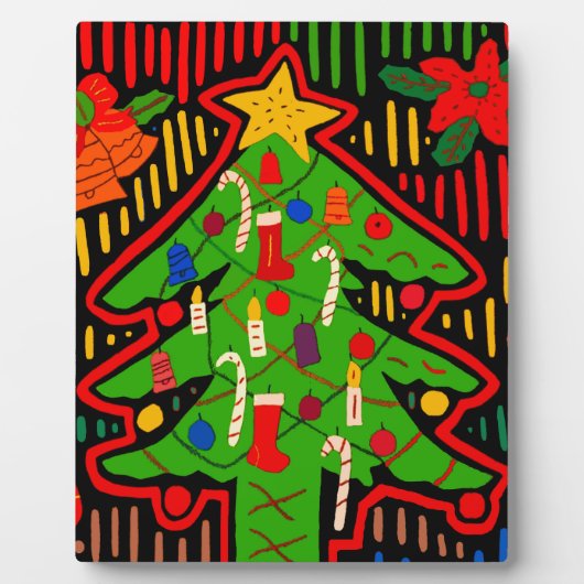 Plaque Photo San Blas Island Christmas Tree Mola (Devant)