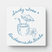 Plaque Photo Sandy Toe & Bridesmaitres Objectifs Bachelorette c (Devant)