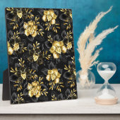 Plaque Photo Sans couture avec orchidées de bijoux (Côté)