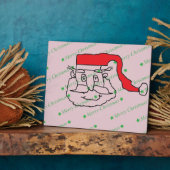 Plaque Photo Santa Claus (Côté)