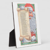 Plaque Photo Santa Claus (Côté)