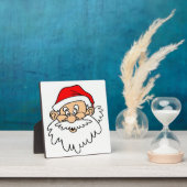 PLAQUE PHOTO SANTA CLAUS FACE (Insitu)