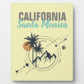 Plaque Photo Santa Monica Californie Geometric Palms (Devant)