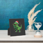 Plaque Photo Santa T Rex Dinosaure de Noël (Insitu)