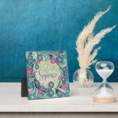 Plaque Photo Sapience Bleu rose Inspiré Floral Plutôt (Insitu)