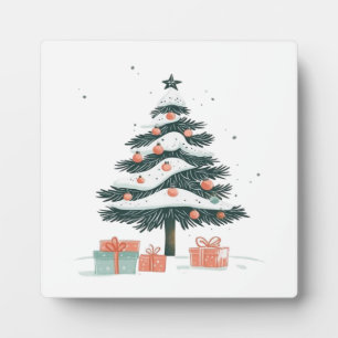 Plaque Photo sapin de Noël
