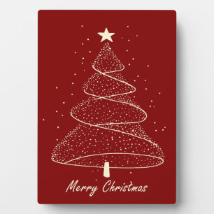 Plaque Photo Sapin de Noël Minimaliste Moderne