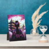 Plaque Photo Sari Fleurs de cerisiers (Côté)