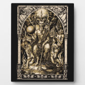 Plaque Photo Satan Enthroné (Devant)