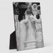 Plaque Photo Sathya Sai Baba Vibhuti Abishekam à Shirdi Idol (Côté)