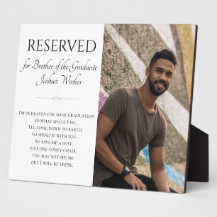 Plaque Photo Sauvez un siège frère du Mémorial des diplômés