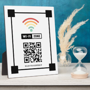 Plaque Photo Scanner pour connecter le code QR WifiZone
