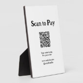 Plaque Photo Scanner pour payer la commande QR code ajouter un (Côté)