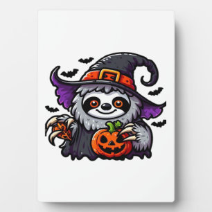 Plaque Photo Scary Halloween Sloth Witch Costume Casquette Mer 