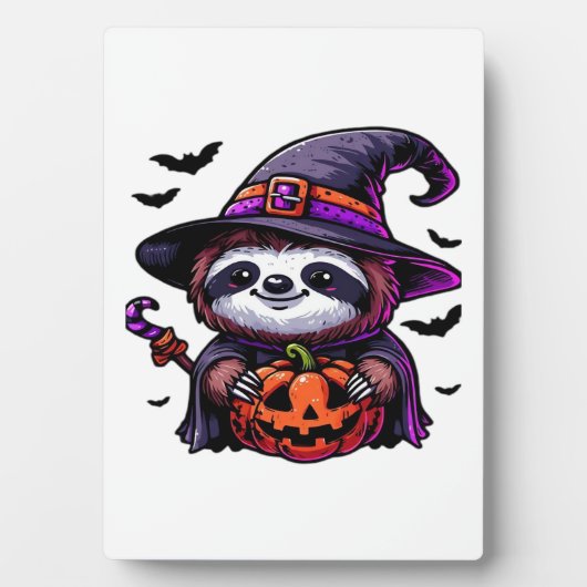 Plaque Photo Scary Halloween Sloth Witch Costume Casquette Mer (Devant)