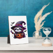 Plaque Photo Scary Halloween Sloth Witch Costume Casquette Mer (Côté)