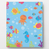 Plaque Photo Scène sous-marine mignonne (Devant)