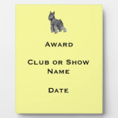 Plaque Photo Schnauzer (Devant)
