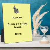 Plaque Photo Schnauzer (Côté)