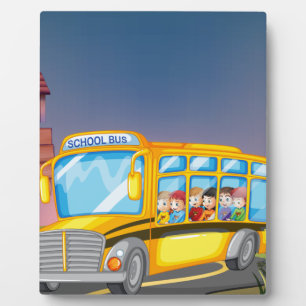 Plaque Photo School bus