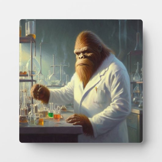 Plaque Photo Scientifique de Bigfoot (Devant)