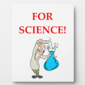 Plaque Photo scientifique fou (Devant)