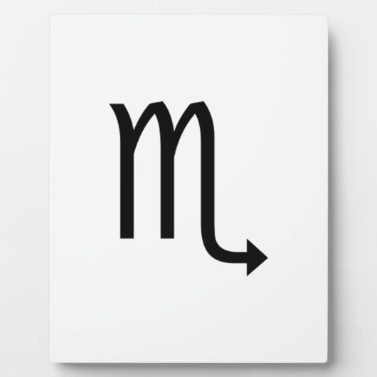 Plaque Photo Scorpio (Devant)