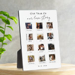 Plaque Photo Script Couples personnalisés Photo Love Story<br><div class="desc">Script Couples personnalisés Photo Love Story Plaque</div>