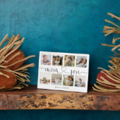 Plaque Photo Script de coeur Maman & Son | Collage de la grille (Côté)