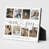 Plaque Photo Script de coeur Maman & Sons | Collage de la grill (Côté)