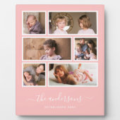 Plaque Photo Script de collage photo six avec couleur de fond m (Devant)