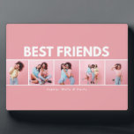 Plaque Photo Script girly multi photo moderne tendance meilleur<br><div class="desc">Faites savoir à cette personne spéciale qu'elle est votre meilleur ami avec ce design de typographie minimaliste moderne,  ajoutez vos propres photos multi. Beau cadeau réfléchi. Les couleurs peuvent être changées.</div>