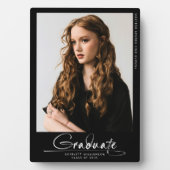 Plaque Photo Script manuscrit de photo simple moderne (Devant)