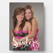 Plaque Photo Script manuscrit des soeurs (Devant)