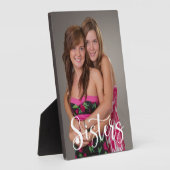 Plaque Photo Script manuscrit des soeurs (Côté)