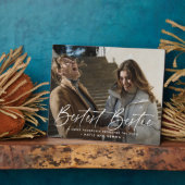 Plaque Photo Script 'Meilleure Meilleure Amie' Photo de Cadeau  (Côté)