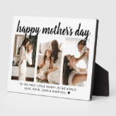 Plaque Photo Script moderne Calligraphie 3 Photo Fête des Mères (Côté)