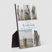 Plaque Photo Script moderne Collage photo souvenir de famille (Côté)