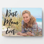 Plaque Photo Script moderne Meilleure maman Jamais Photo (Devant)